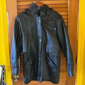 Vintage Liz Baker Leather Jacket M- GUC
